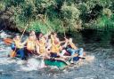 The River Doon raft race in 2003