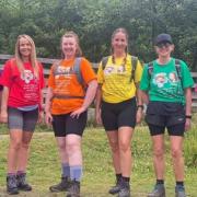 The women reached the summit of Ben Nevis on Saturday and have raised over £1,000 for charity.