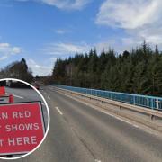 Residents angry about the work being done on the A76 Howford Bridge