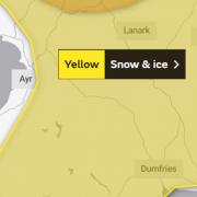 Most of Ayrshire is covered by the warnings (Image: Met Office)