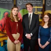 East Ayrshire's three new Members of the Scottish Youth Parliament