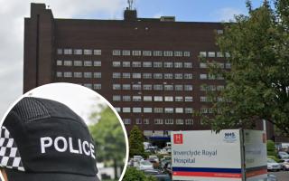 Michael Jannetts assaulted a police officer at Inverclyde Royal Hospital