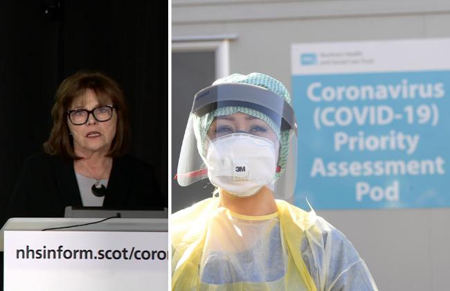 Ayrshire NHS prepares contact tracers as lockdown extended. (right pic credit: PA)