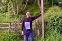 Minister Steve Clipston done a sponsored walk of the River Ayr Way.