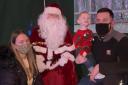 One family from Rankinston were delighted to meet Santa Claus recently