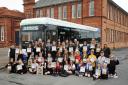 Pupils from schools across East Ayrshire pictured at the area’s Clean Green Education Awards