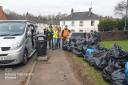 Volunteers at the latest Catrine Clean Up