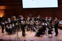 The Dalmellington Band on stage at the Scottish Brass Band Championships in Perth