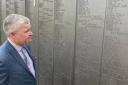 MP Alan Brown visited the memorial recently.