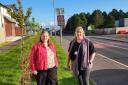 Councillor Linda Holland and MSP Carol Mochan were out speaking to residents