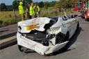 Justine's BMW 218 was written off in the horror crash on the B7083 north of Cumnock
