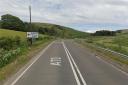 The A70 road had been closed this week.