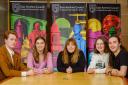 The four young people met with Councillor Elaine Cowan