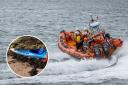 Three rescue teams were called out to investigate the kayak
