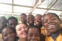Mia is loving every second of her time in Ghana