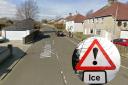 Car crashes into fence on icy North Ayrshire road