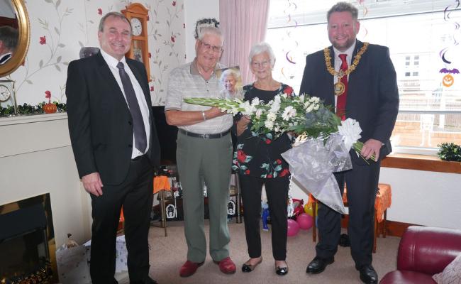 Cumnock couple mark 60 years of married bliss with a blooming wonderful gift