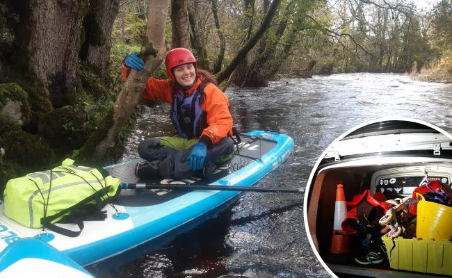 Rubbish Paddlers criticise super school after wading through waste
