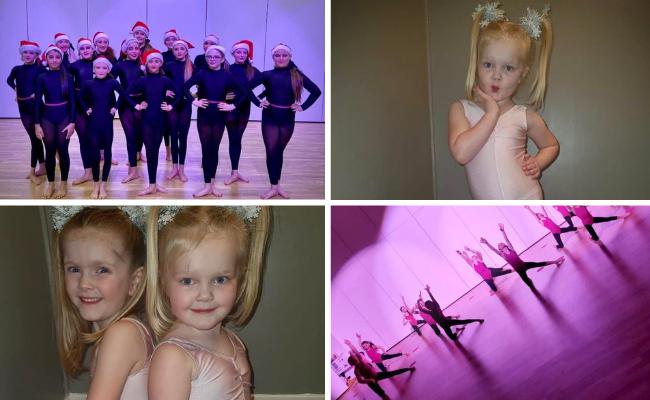 LE Dance Fusion girls prance their way to Christmas with Cumnock display