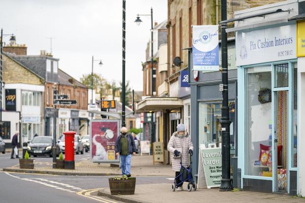 A general view of Prestwick High Street. October 2021. Picture: Jamie Simpson / Scotland's Towns Partnership..