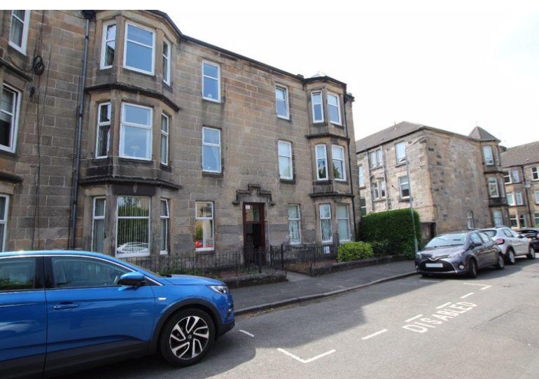 The flat in Latta Street, part of a handsome sandstone tenement block, is on the market for offers over £105,000 
