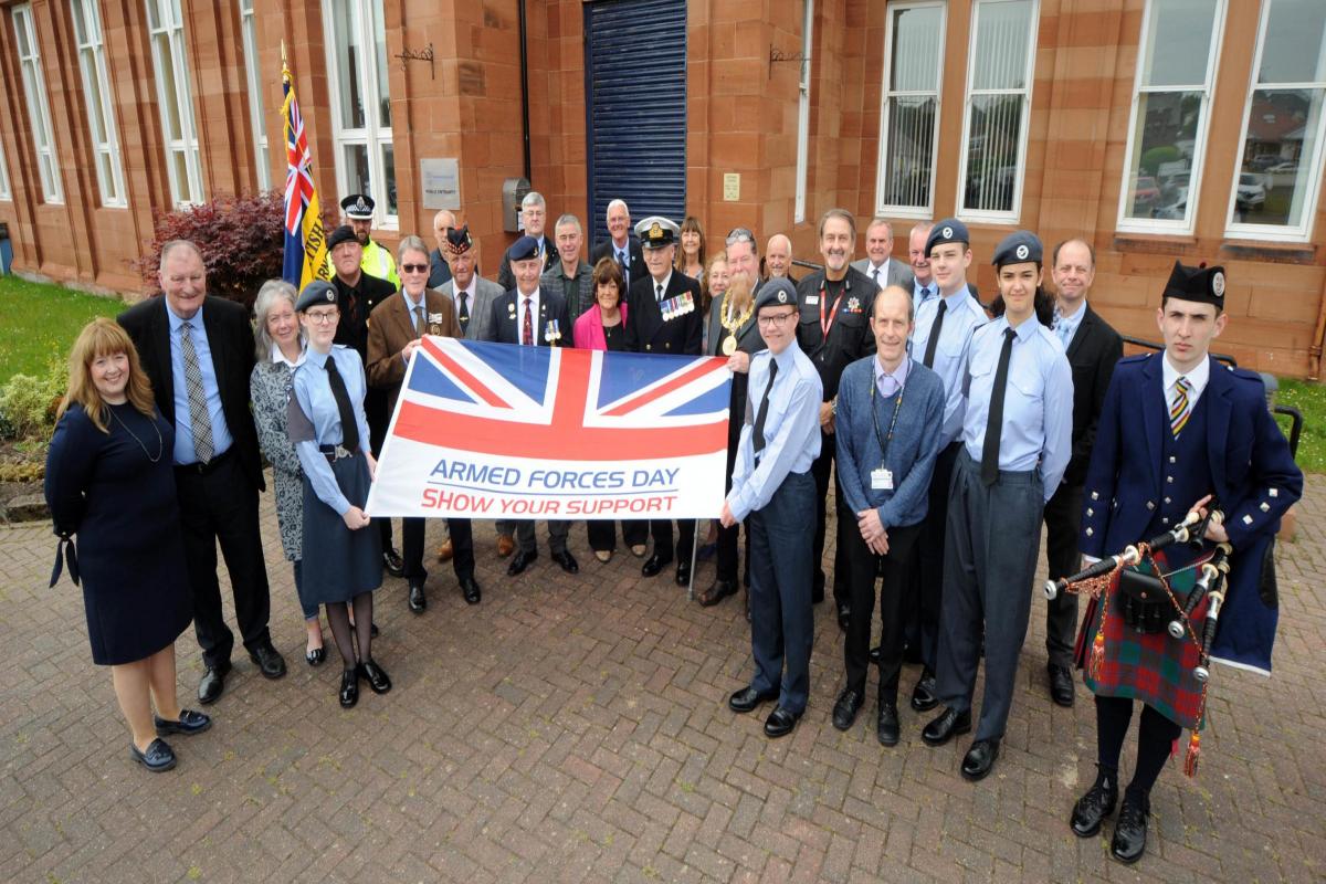East Ayrshire Council hosted serving and former armed forces personnel at the local authority’s HQ on Saturday