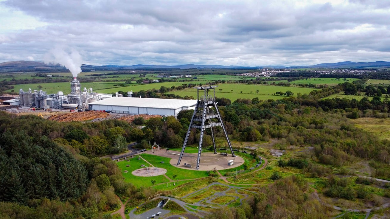 The proposed centre would be located on the site of the former Barony colliery and next to the famous Barony A Frame (Image: Lyle Dornan/Cumnock Chronicle Camera Club)