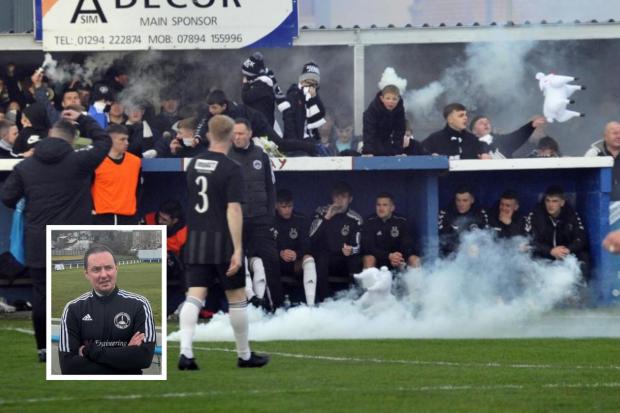 Cumnock boss Brian McGinty (inset) says his players are fired up to win the Scottish Junior Cup for the town after beating fierce rivals Auchinleck Talbot on their way to the final