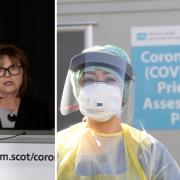 Ayrshire NHS prepares contact tracers as lockdown extended. (right pic credit: PA)