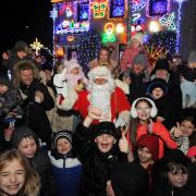 Alex Weir's Christmas lights display at his Holmburn Road home was switched on on Friday (Photo - Charlie Gilmour)
