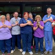 The Ayrshire Hospice unit was visited by  Bunny Luv - Mobile Petting Zoo
