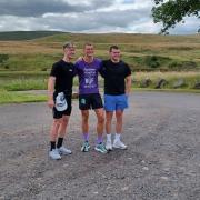 Martin, Euan and Richie before taking on the River Ayr way