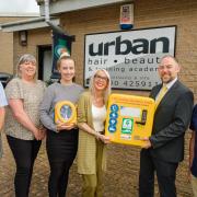 Urban Hair and Beauty Training Academy receive life-saving community defibrillator