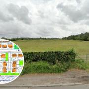 The site in Sorn and the plans