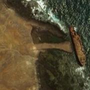 The remains of the MV Iona can still be seen off the coast of Cape Verde