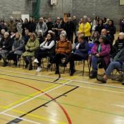 A large group gathered at a public meeting to voice their anger at plans to shut Auchinleck Leisure Centre.