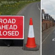 A section of the road will be closed this weekend.