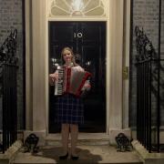 Kirsty Gemmell from The Robert Burns Academy performing at Number 10 for the Prime Minister’s Burns Reception.