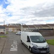 Cumnock's McClymont Court, where street lights have been on day and night since October