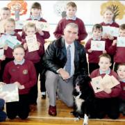 Catrine Primary pupils said farewell to their adopted police dog in 2004