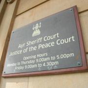 Ayr Sheriff Court, where Joanne McLaughlan was ordered to be of good behaviour