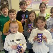 St Patrick's pupils raised cash with their Big Lent Walk
