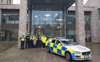 Road policing officers attended the Campus.